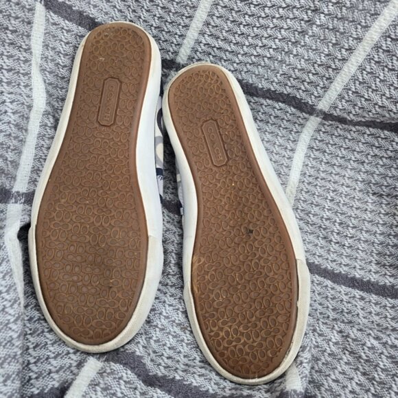 Coach Leatherware EST.1941 Women's Sneakers Sz 7.5 Y2k Optic - Picture 5 of 9